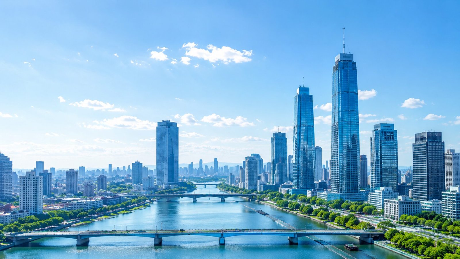 Toàn cảnh khu trung tâm kinh doanh Osaka